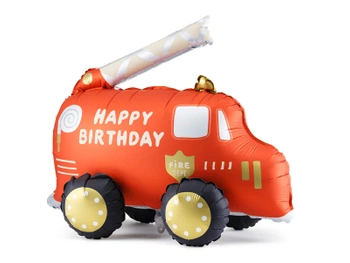 Balon foliowy Wóz strażacki, mix, 67x53 cm