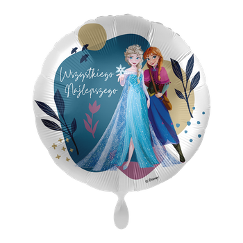 Balon foliowy 18" - Frozen Wszystkiego najlepszego