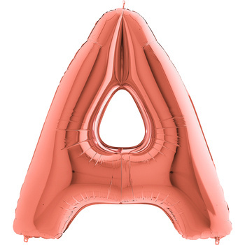 Balon Grabo Litera A Rose Gold 102cm