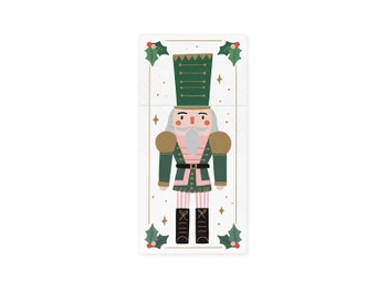 Kieszonka na sztućce Dziadek do orzechów, 10x20 cm, mix