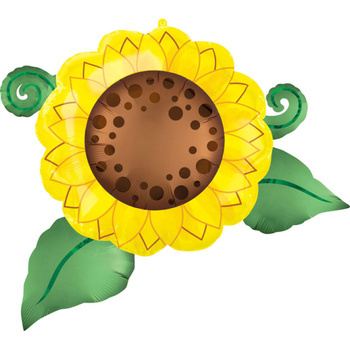 Balon foliowy Satin Infused Sunflower, 76 cm x 66 cm