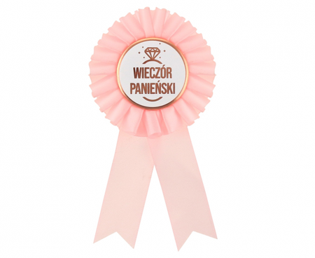 Kotylion Wieczór Panieński, jasnoróżowy