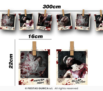 Girlanda "Zdjęcia miejsca zbrodni"