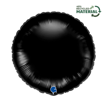 Balon foliowy Grabo ,Okrągły Czarny 18"