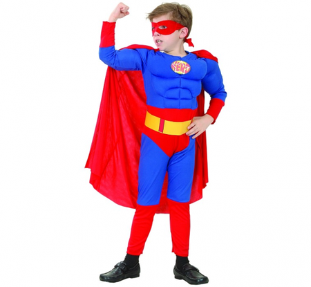 Zestaw Superbohater z muskułami , rozm. 120/130 cm