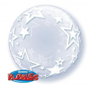 Balon Bubble Deco "Gwiazdy" 24''