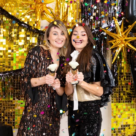 Balon foliowy Butelka Cheers strzelające konfetti 7,5x20cm