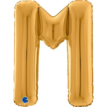 Balon Grabo 26'' Litera M złota , 66cm 