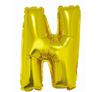 Balon foliowy "Litera N", złota, 35 cm