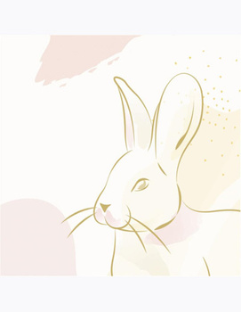 Serwetki papierowe Pastelowy Króliczek, 33x33 cm, 20 szt