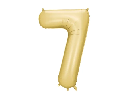 Balon foliowy Cyfra "7", 86cm, złoty