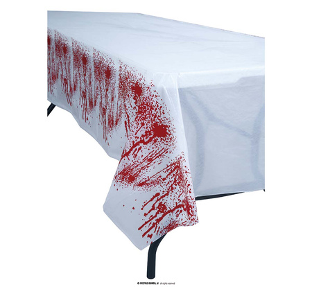 Obrus plastikowy Imitacja Krwi, 137X277cm