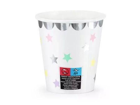Kubeczki Jednorożec - Gwiazdki, 180 ml