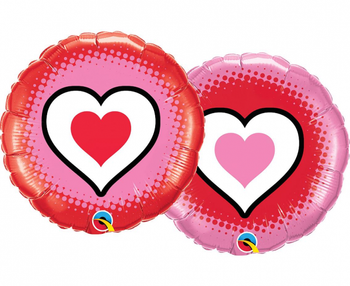 Balon foliowy 18 cali QL CIR - Only Hearts