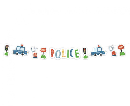 Girlanda papierowa Police, 300 cm