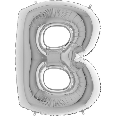 Balon Grabo Litera 40" B srebrna