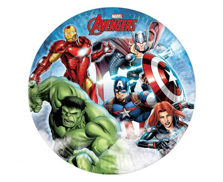 Talerzyki pap Avengers Infinity Stones ,23 cm 8 szt.