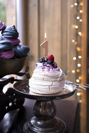 Świeczka urodzinowa Cyferka 1, różowe złoto, 4.5cm