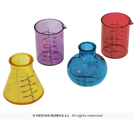 Próbówki laboratoryjne, 4 szt.