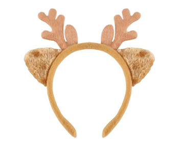 Opaska Renifera z uszami, j. brązowa