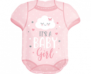 Balon foliowy Body niemowlęce z napisem (55cm x 60cm)