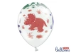 Balony 30cm, Dinozaury, Pastel Pure White