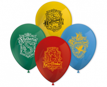 Zestaw 8 balonów "Harry Potter Hogwarts Houses"