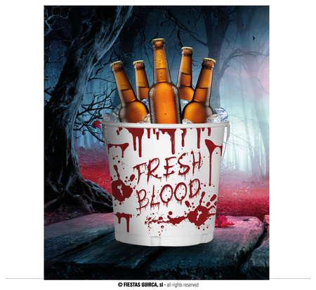 Matalowy kubełek na cłodzenie napojów Fresz Blood, 19X23 cm