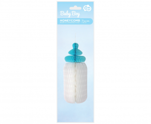 Rozeta dekoracyjna B&G Baby Boy - butelka, jasnoniebieska, 30 cm