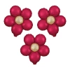 Balon foliowy Kwiat czerwony matowy 45cm 3szt.