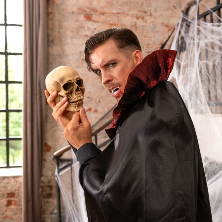 Sztuczna krew 30 ml + zęby wampira Halloween