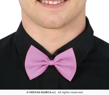 Różowa Muszka Karnawałowa