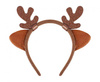 Opaska Renifera z uszami, brązowa