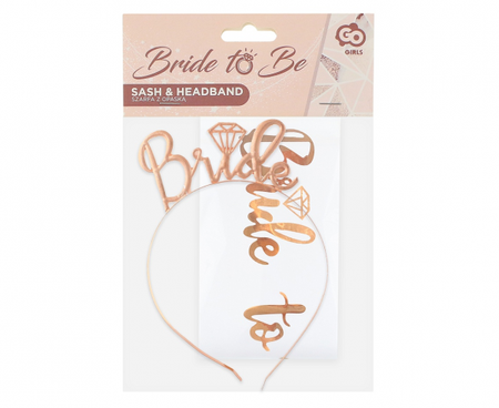 Zestaw GoGirls, szarfa z opaską Bride