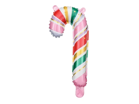 Balon foliowy Cukrowa Laska, 18.5x35 cm, mix (5 sztuk)