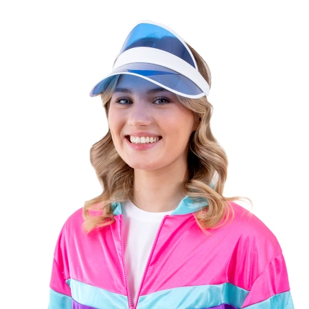 Daszek przeciwsłoneczny przezroczysty niebieski