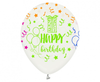 Balony Happy Birthday, 12"/ 5 szt.