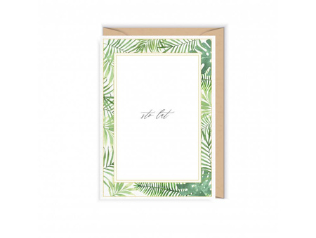 Kartka urodzinowa z palmami