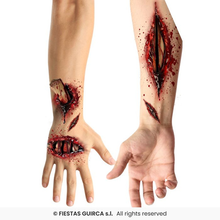 Zestaw tatuaży otwarte rany