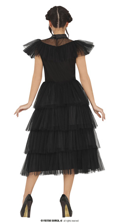 Strój wzorowany na Wednesday Adams, sukienkaw 152-164 cm