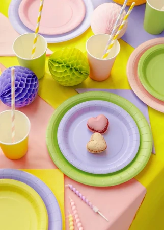 Kubeczki papierowe, jasny różowy, 250ml