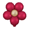 Balon foliowy Kwiat czerwony matowy 45cm 3szt.