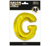 Balon foliowy "Litera G", złota, 89 cm