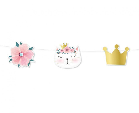 Girlanda papierowa Kotek, 300cm