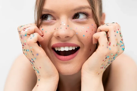 Brokat do twarzy - piegi na twarz, 3g, mix