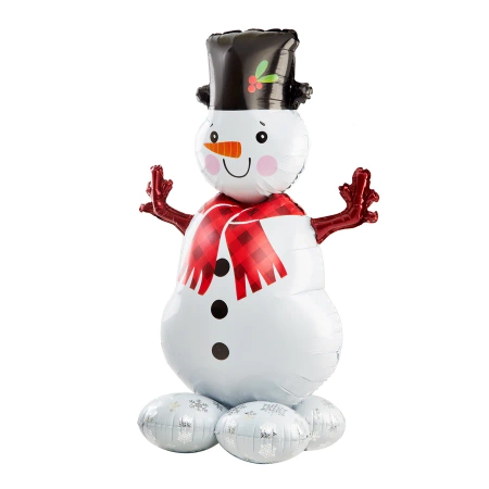 Balon foliowy stojący Bałwan 70x110cm