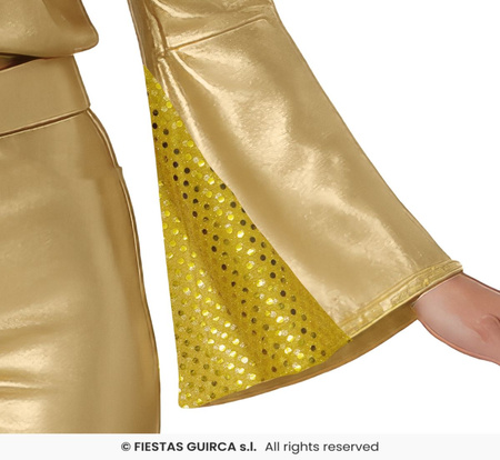 Strój Złota Tancerka Disco lata 80-te, 90-te, rozm. S