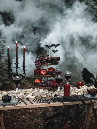 Dekoracje do muffinek Nietoperze, czarny, 3.6-4.7cm