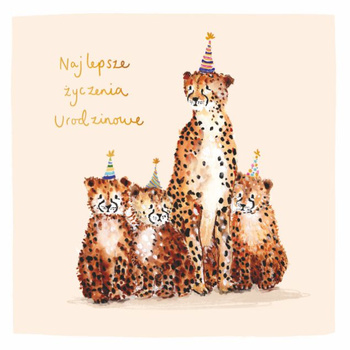 Karta urodzinowa - Urodzinowe tygrysy