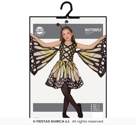 Strój Motylka dla dziewczynki 3-4 lata, rozm. 101-109 cm